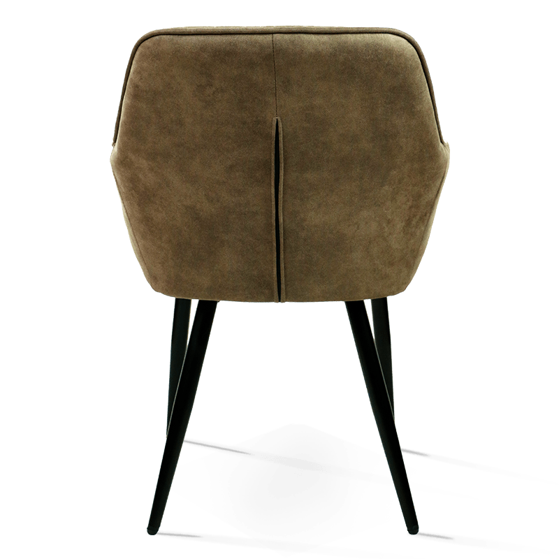MC-2110 Chaise de salle à manger ergonomique à dossier en velours épaissi