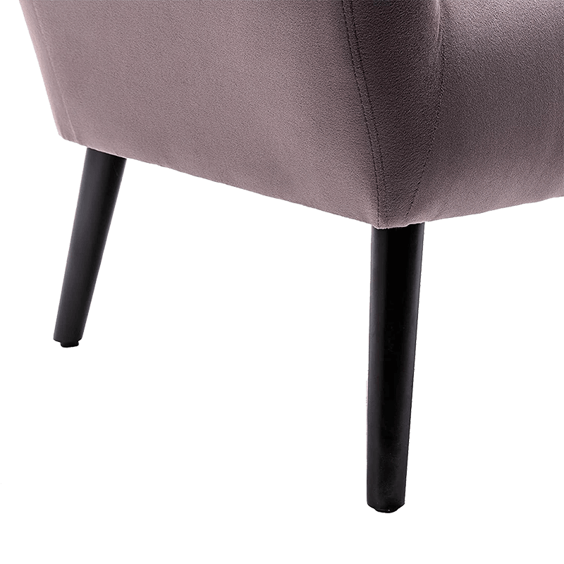 MC-1103 Fauteuils d'appoint en tissu velours de salon avec rembourrage confortable