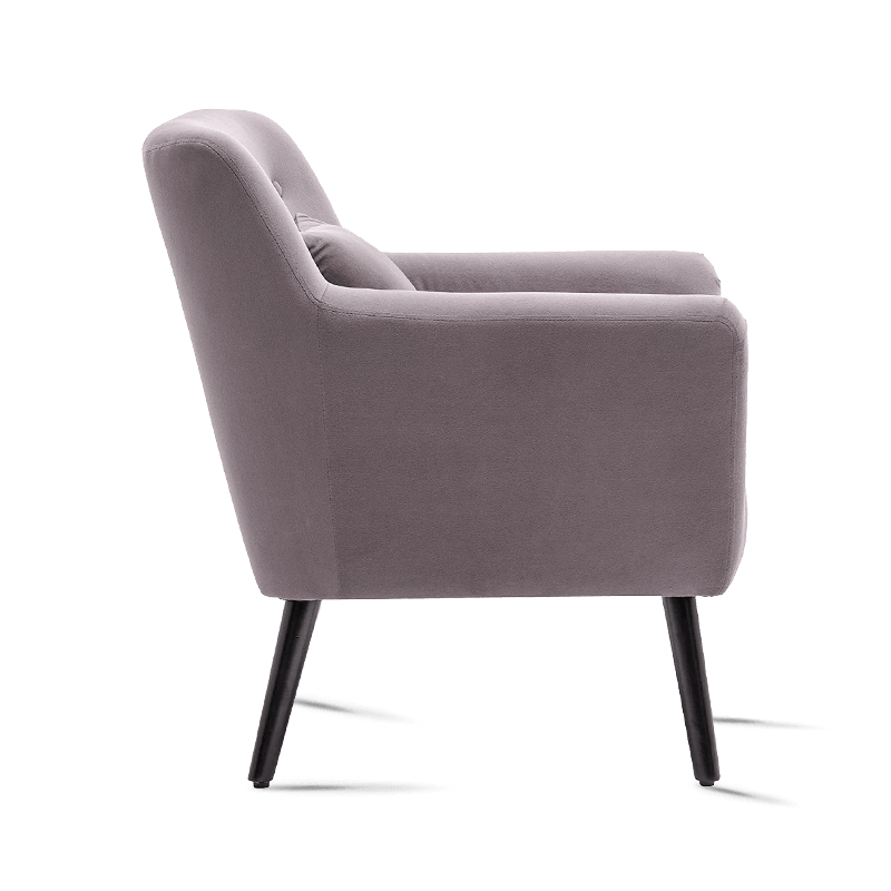 MC-1103 Fauteuils d'appoint en tissu velours de salon avec rembourrage confortable