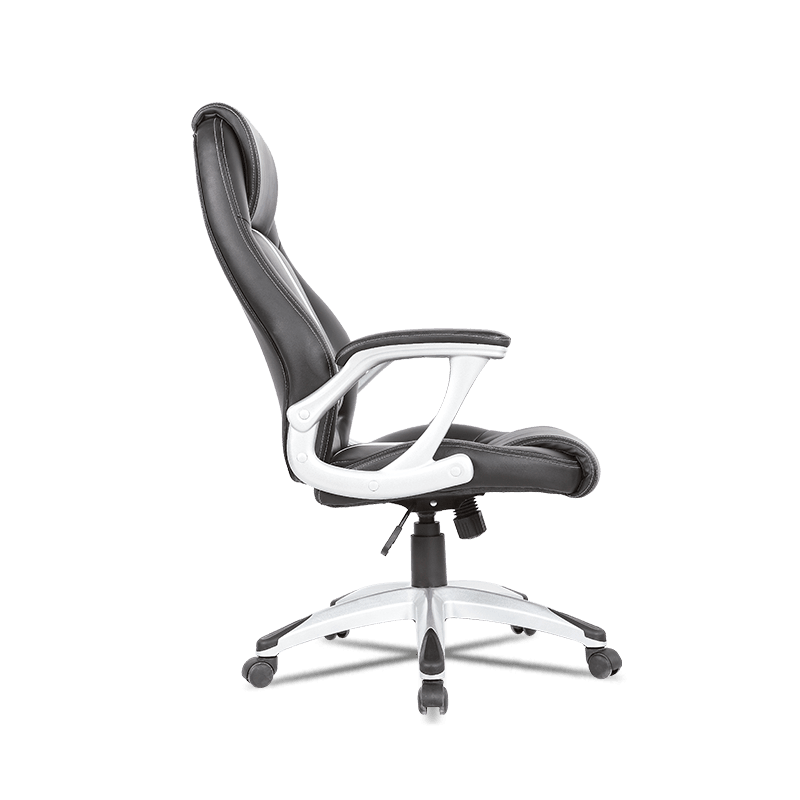 MC-7109 Chaise de bureau de direction ergonomique à dossier haut réglable avec coussin de soutien lombaire