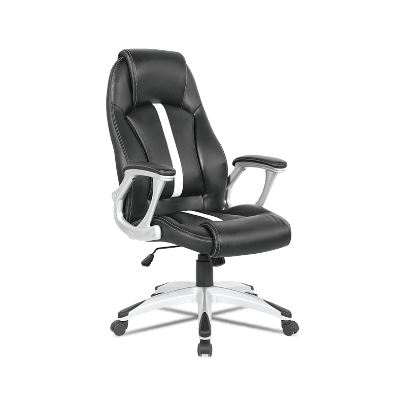 MC-7109 Chaise de bureau de direction ergonomique à dossier haut réglable avec coussin de soutien lombaire