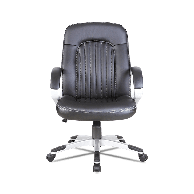 MC-7110 Chaise de bureau exécutive à dossier mi-hauteur matelassée pour la maison, la réunion et le bureau