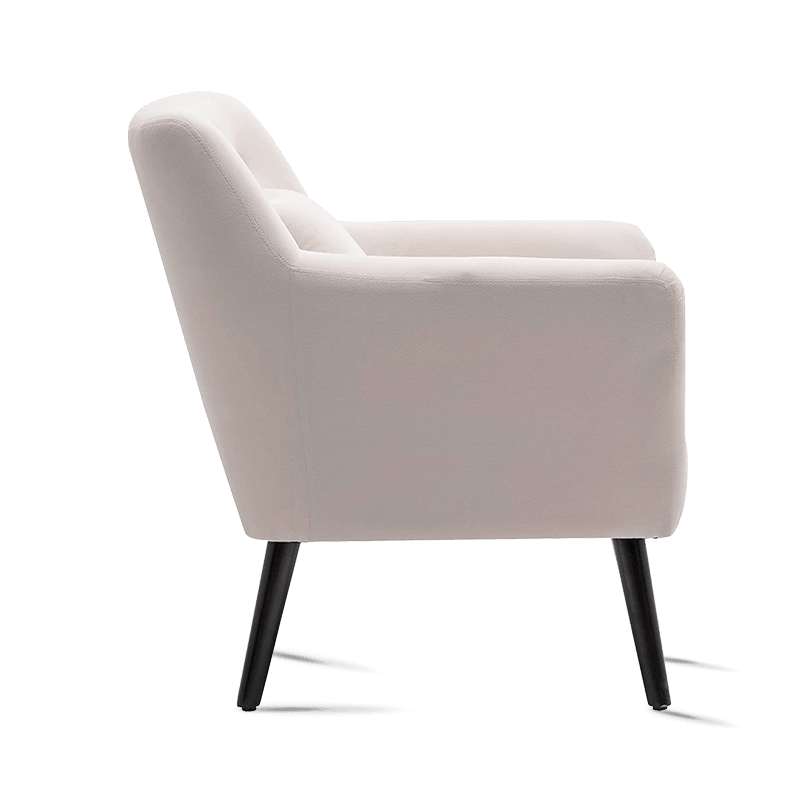 MC-1103 Fauteuils d'appoint en tissu velours de salon avec rembourrage confortable